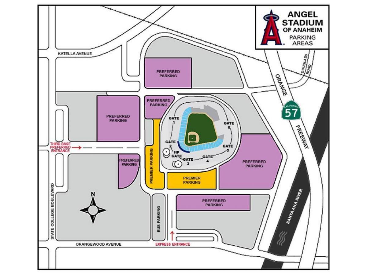 mapa dos anjos estacionamento