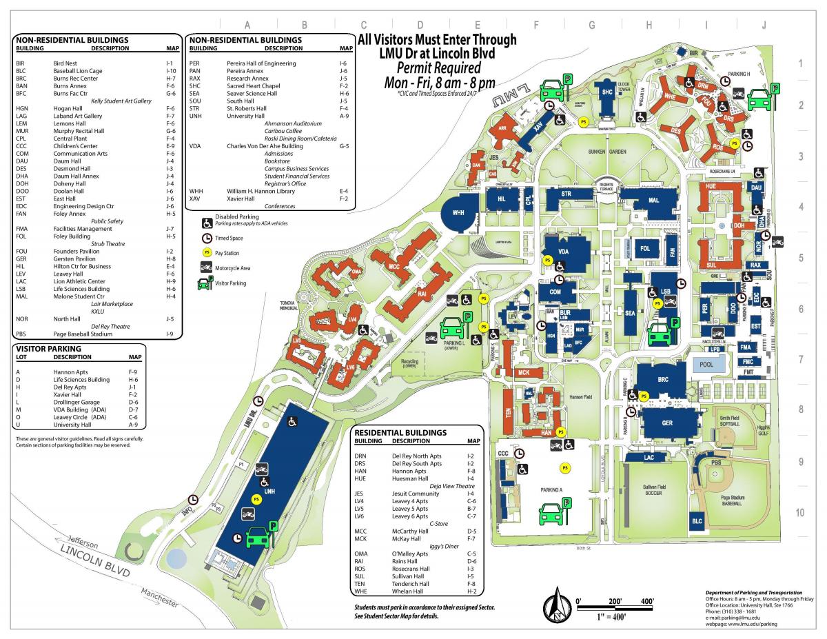 mapa da lmu campus