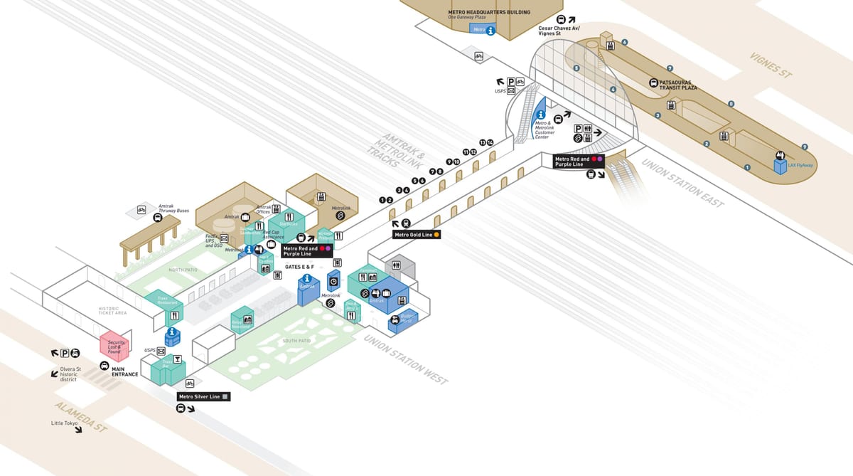 LA union station mapa