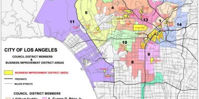 Los Angeles conselho distrital mapa