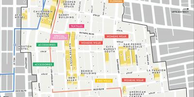 Los Angeles fashion district mapa