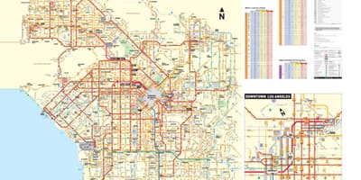 Los Angeles trânsito mapa