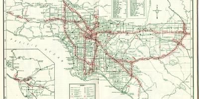 Mapa de Los Angeles mapa de 1940