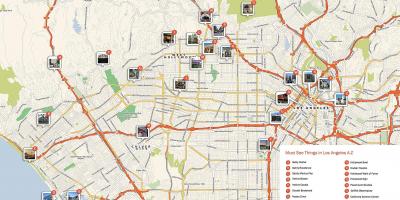 Mapa de Los Angeles marcos