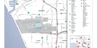 Mapa da área em torno de lax
