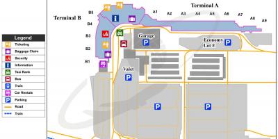 Mapa do aeroporto bob hope