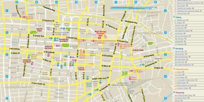 Mapa de restaurante mapa de Los Angeles